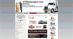 Desktop Screenshot of 411demenageur.com