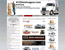 Tablet Screenshot of 411demenageur.com